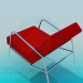 3d model Chair with flat headboard - preview