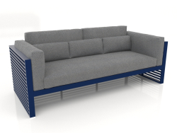 3-seater sofa with a high back (Night blue)