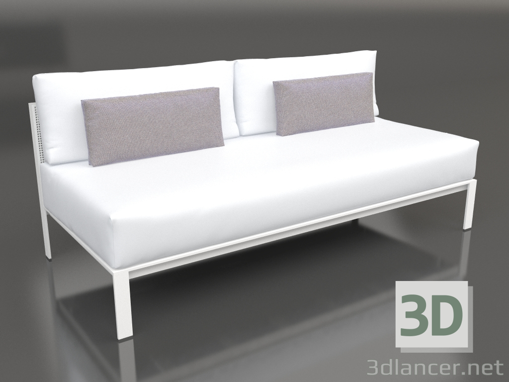 3d model Módulo sofá, sección 4 (Blanco) - vista previa