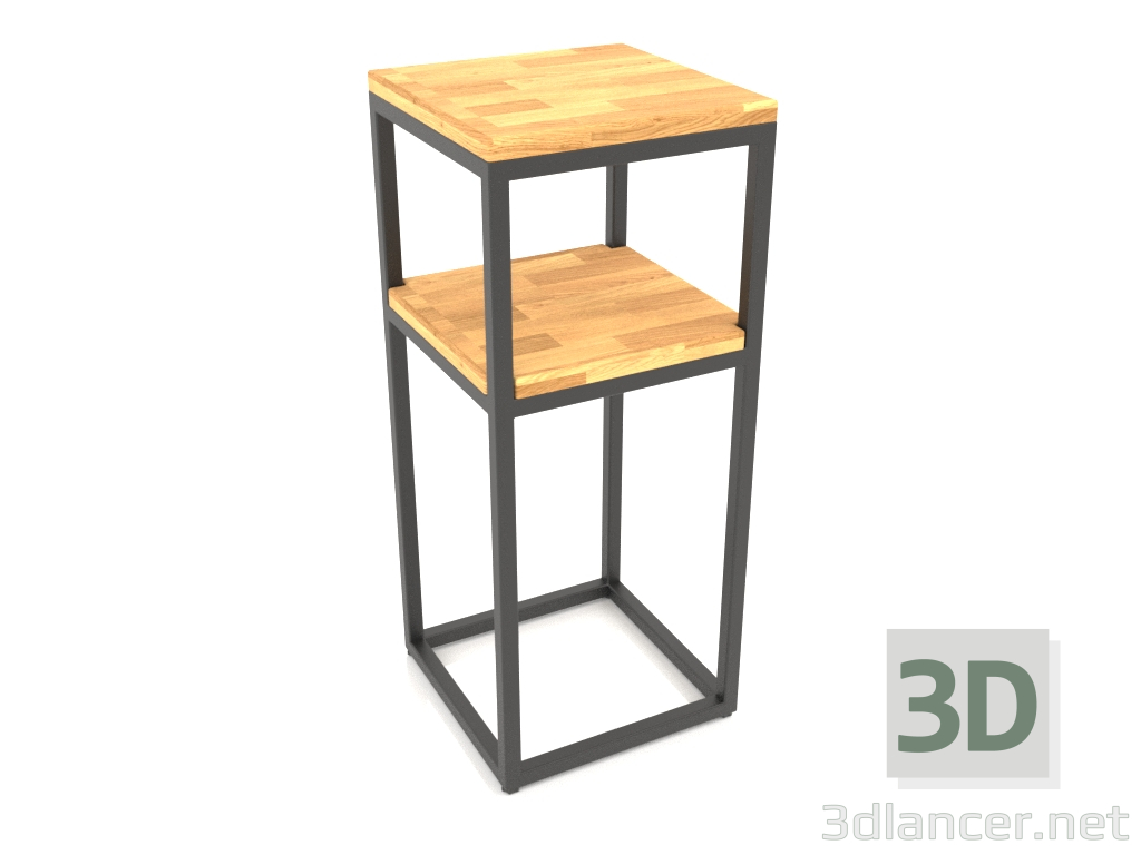 3D Modell Quadratischer Schrank (HOLZBODEN, 30x30x70) - Vorschau