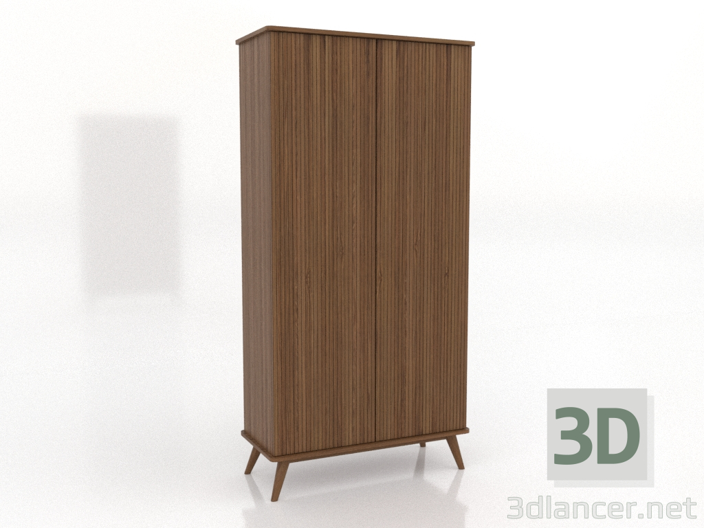 3d model Cabinet 4 1000x450x2000 mm (light walnut) - preview 3d model Cabinet 4 1000x450x2000 mm (light walnut) - preview