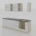 Modelo 3d Minimalismo de 2800x600x2200(h) de cozinha - preview