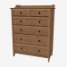 3d model Chest of 6 drawers - preview