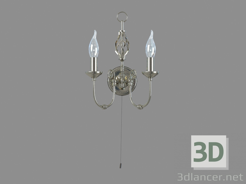 3d model Sconce A8392AP-2AB - vista previa