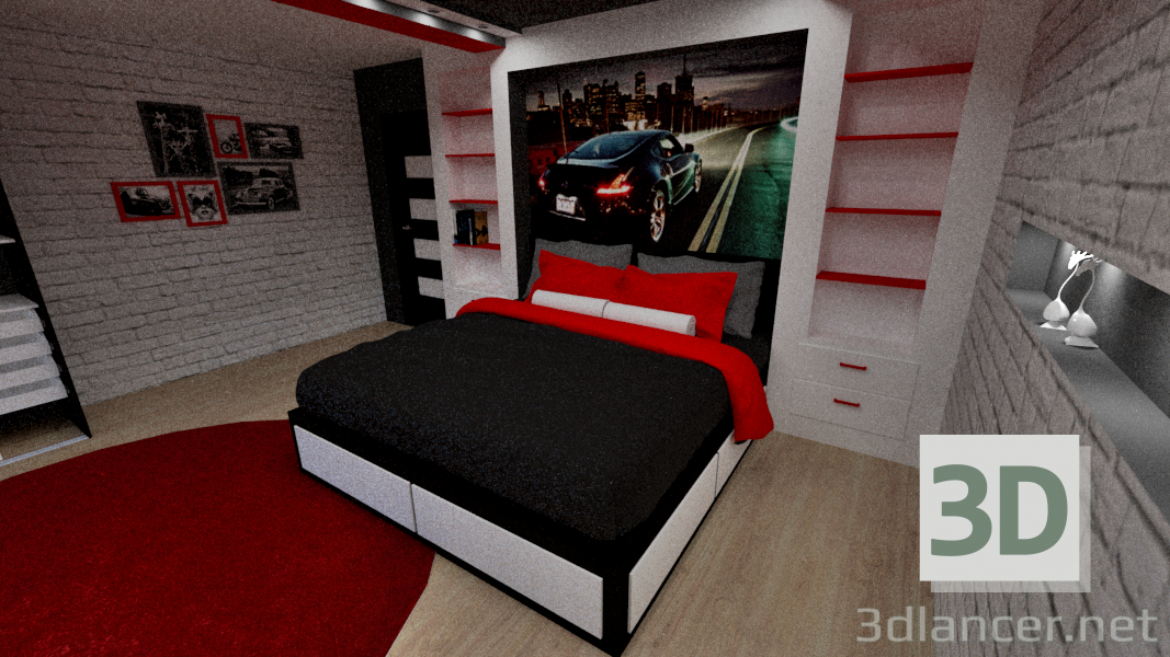 modello 3D di Letto comprare - rendering