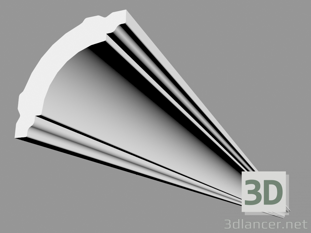 3d model Cornisa CB510 (200 x 4 x 4 cm) - vista previa