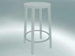 Hocker BLOCCO Hocker (8500-60 (63 cm), Eschenweiß, Aluminium geschliffen)