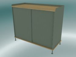 Buffet Enfold (Tall, Oak, Dusty Green)