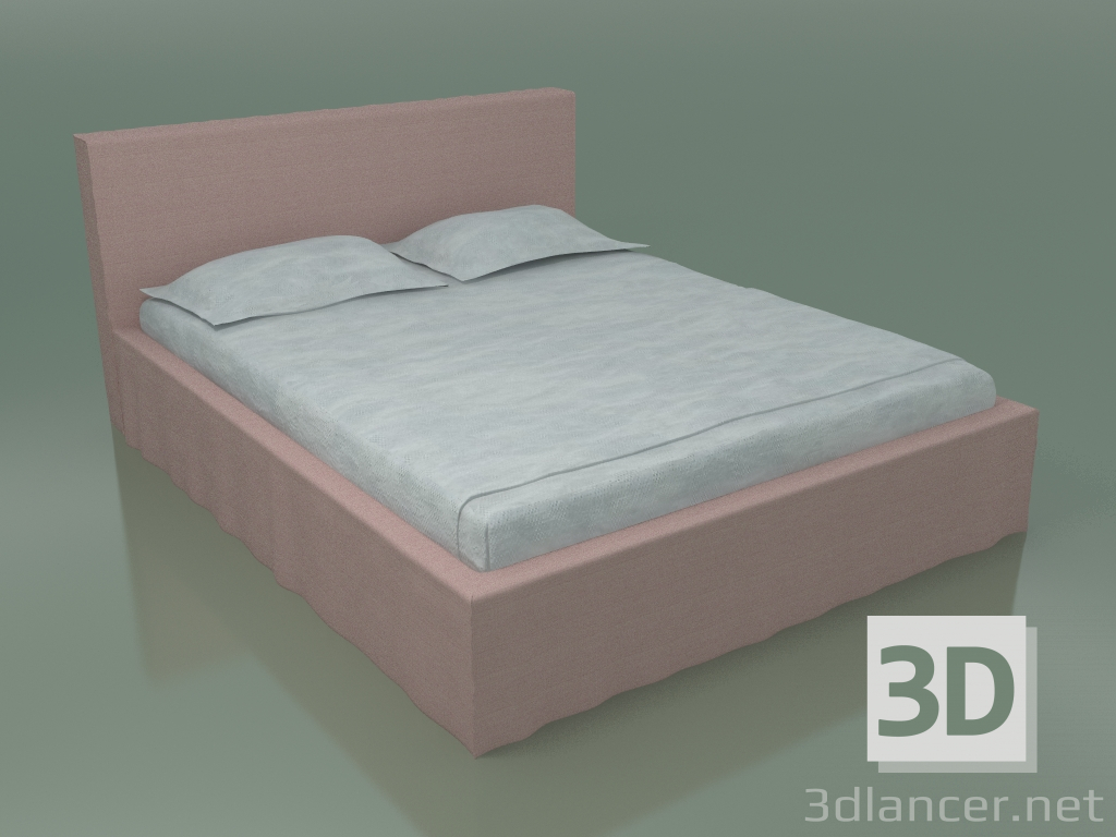 3d model Cama doble (80) - vista previa