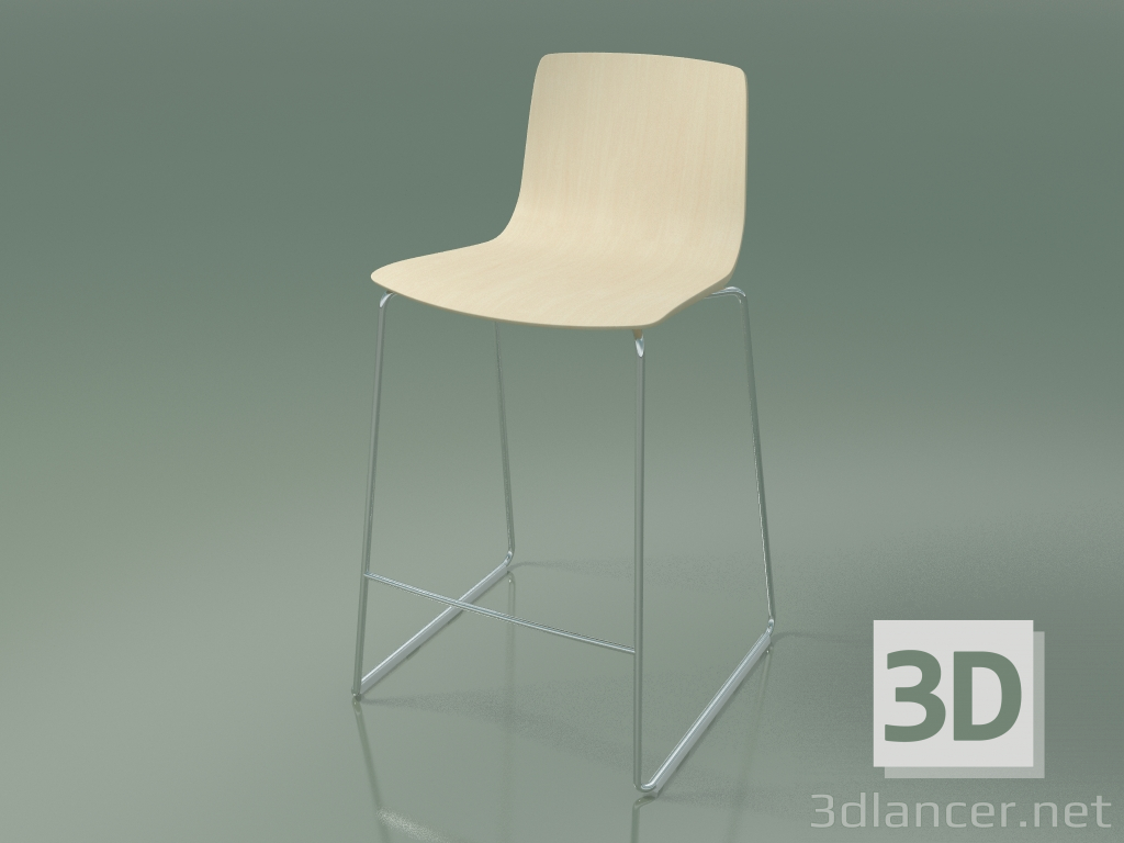 3d model Silla de bar 3911 (abedul blanco) - vista previa