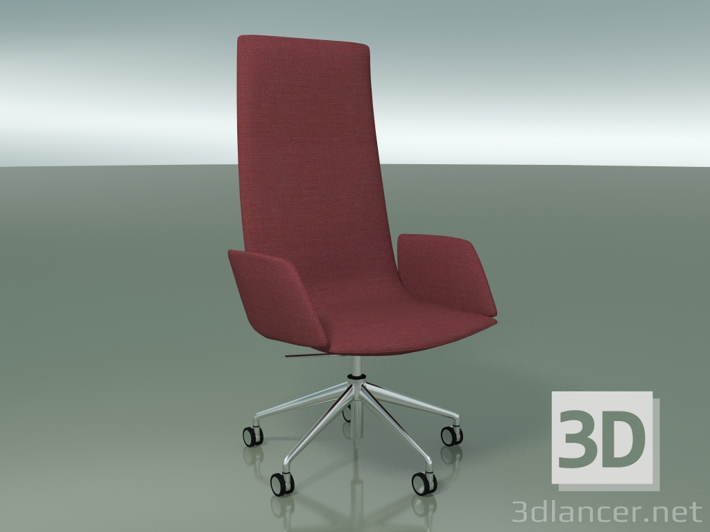 modèle 3D Fauteuil de direction 4905BR (5 roues, avec accoudoirs souples) - preview