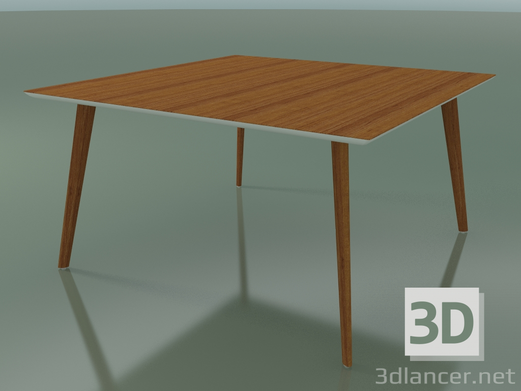 3d model Square table 3503 (H 74 - 140x140 cm, M02, Teak effect, option 1) - preview