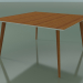 3D Modell Quadratischer Tisch 3503 (H 74 - 140 x 140 cm, M02, Teak-Effekt, Option 1) - Vorschau