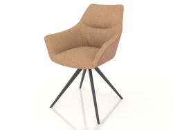 Fauteuil Cintia (noir caramel)