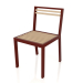 3d model Dining chair (Wine red) - preview