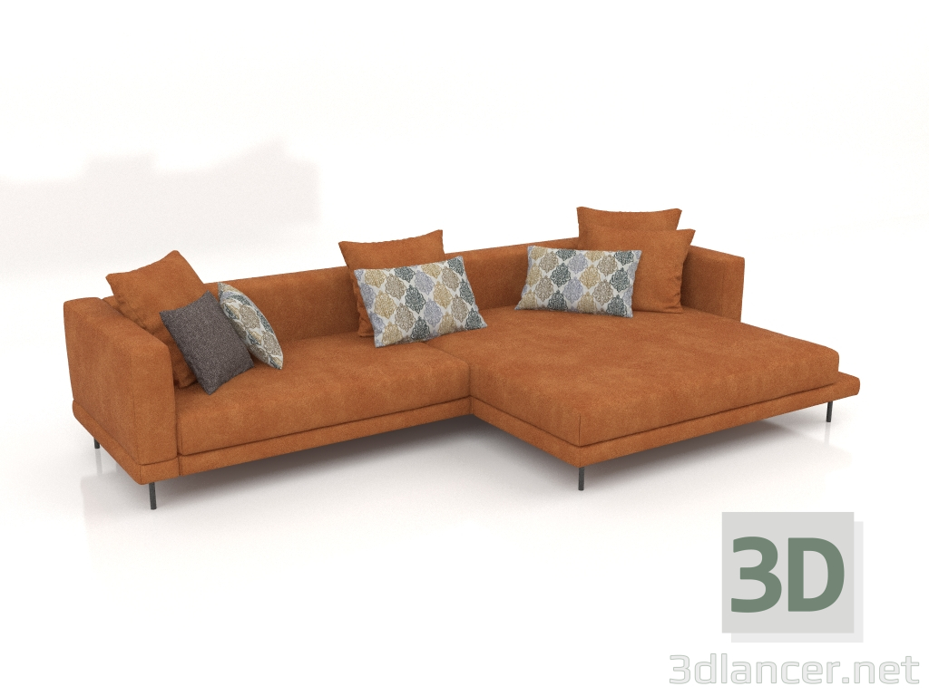 Modelo 3d Sofá Carol 3360 x 1800 (Tessio 33) - preview