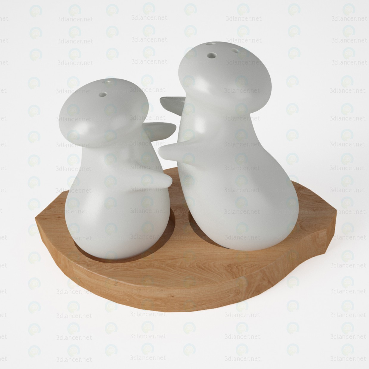 3d model Salt and pepper shakers - preview