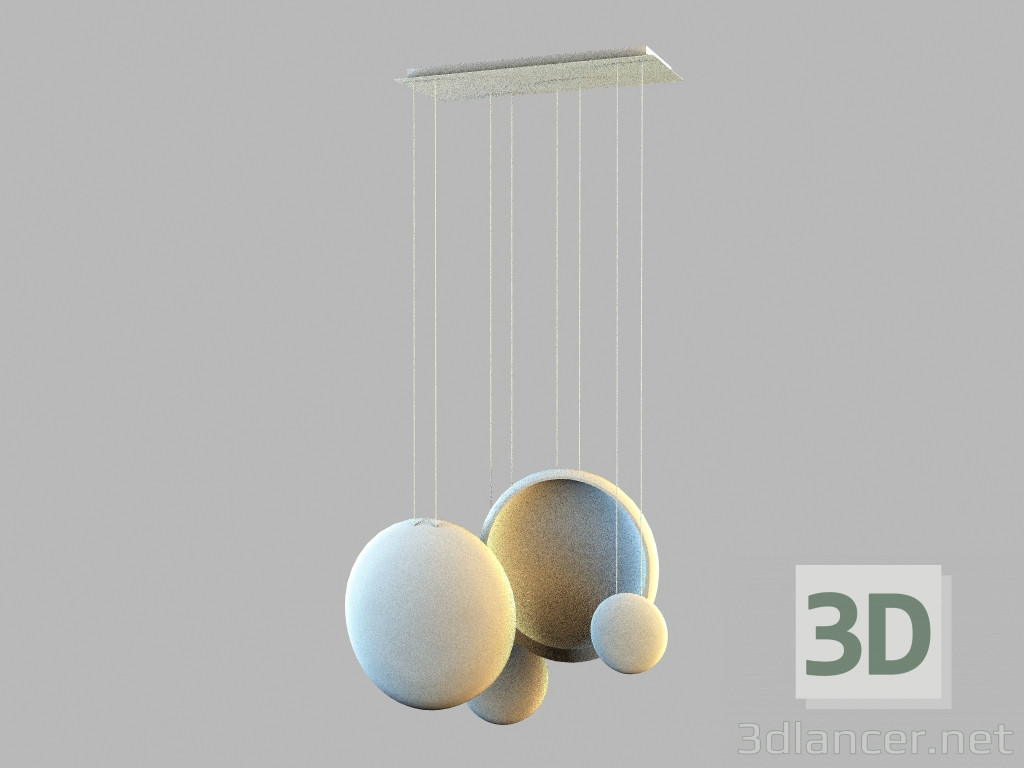 3d model Suspension lamp 2516 - preview