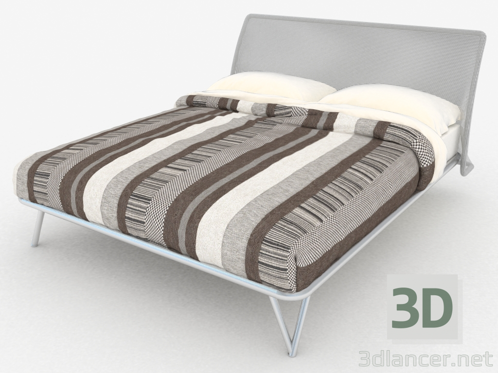 modello 3D Letto matrimoniale Essentia - anteprima