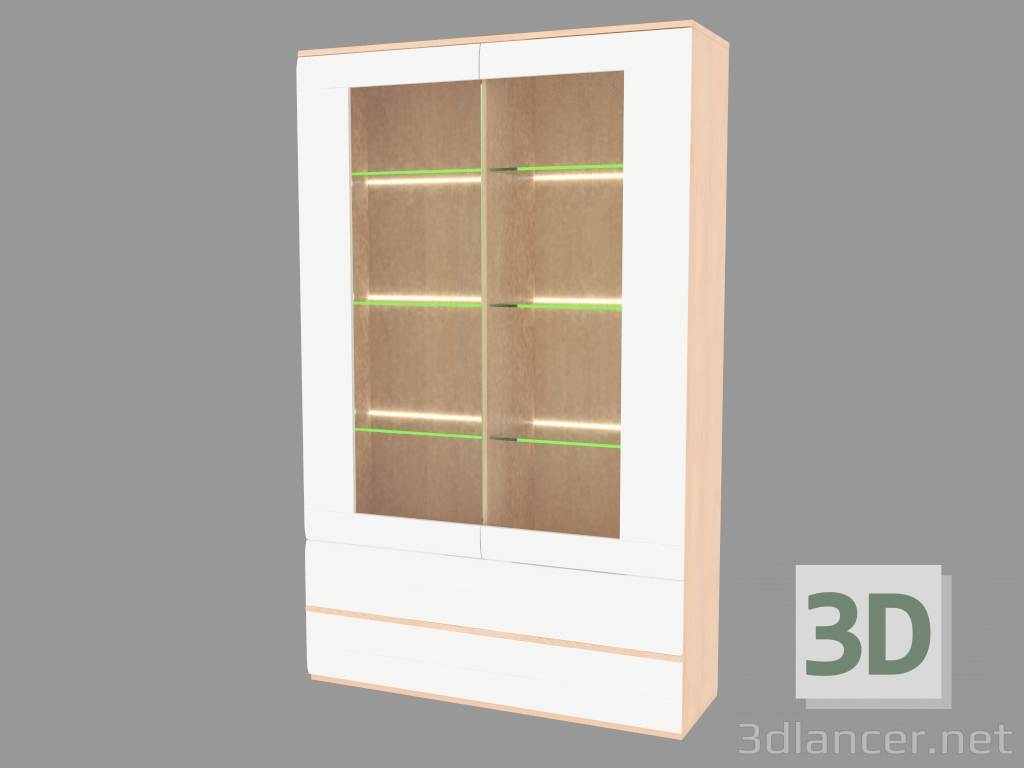 3d model El elemento de la pared de los muebles es central (6110-59) - vista previa