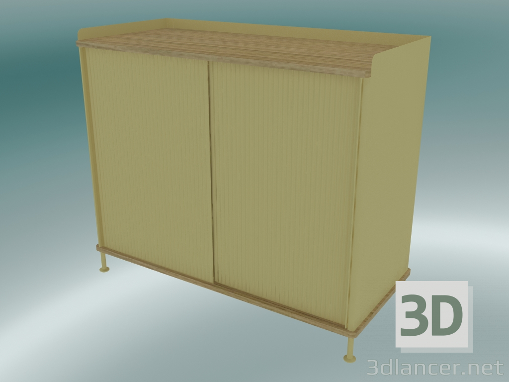 3d model Buffet Enfold (Tall, Oak, Sand Yellow) - preview