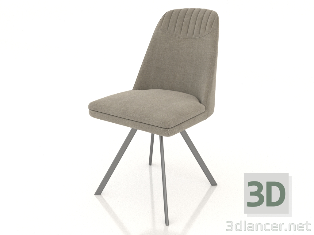 3d model Silla Elsi (beige) - vista previa