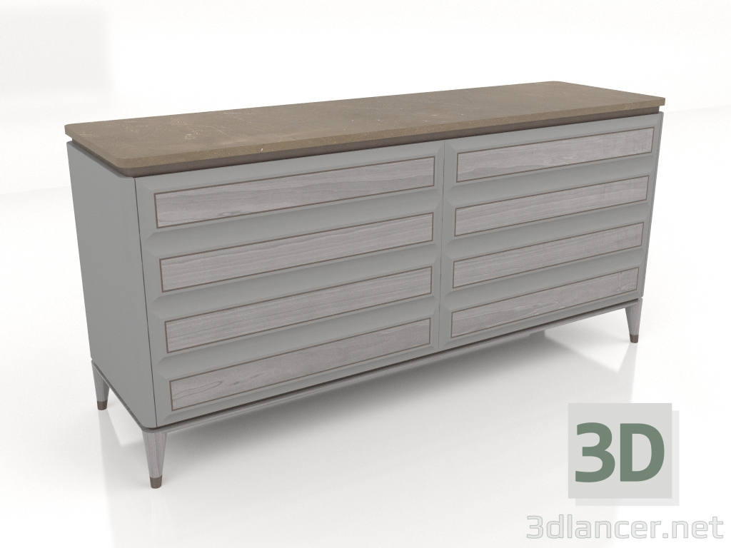 modèle 3D Commode basse (B111) - preview