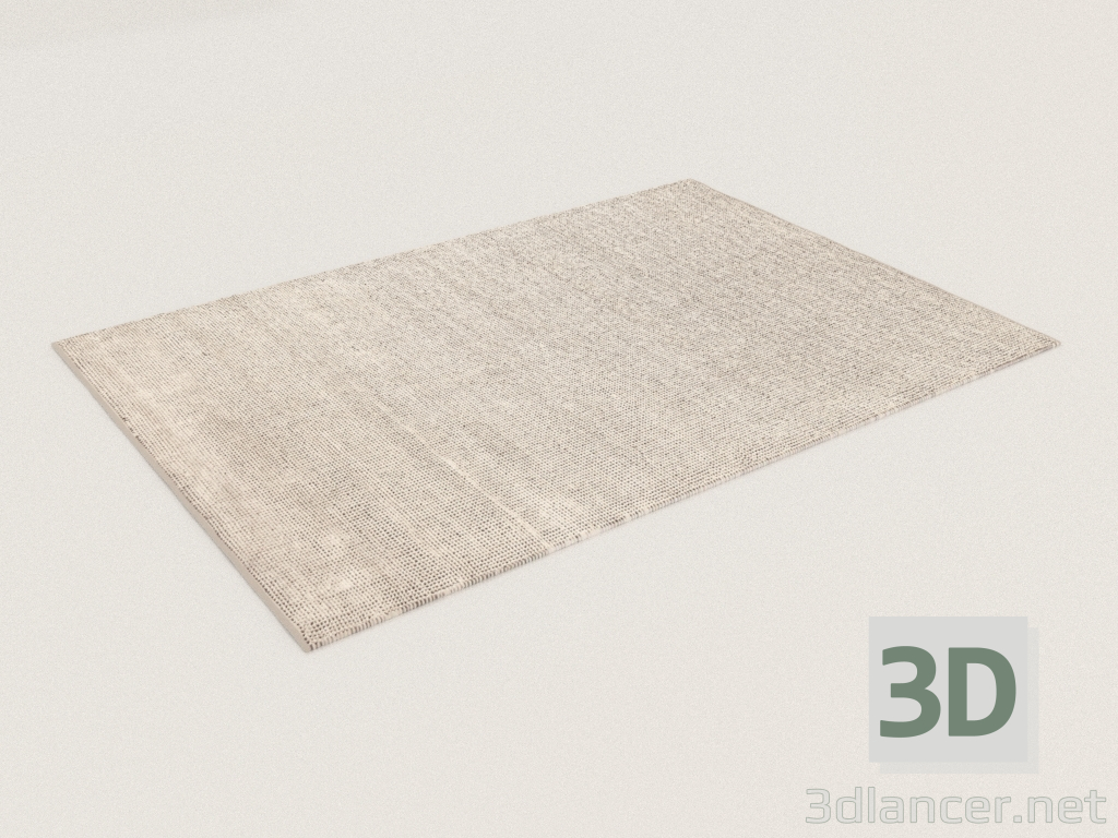 3D modeli Halı ANA KAR BEYAZ (160x230) - önizleme