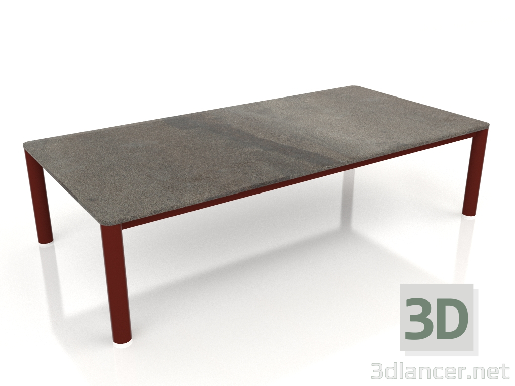 3d model Mesa de centro 70×140 (Rojo Vino, DEKTON Radium) - vista previa