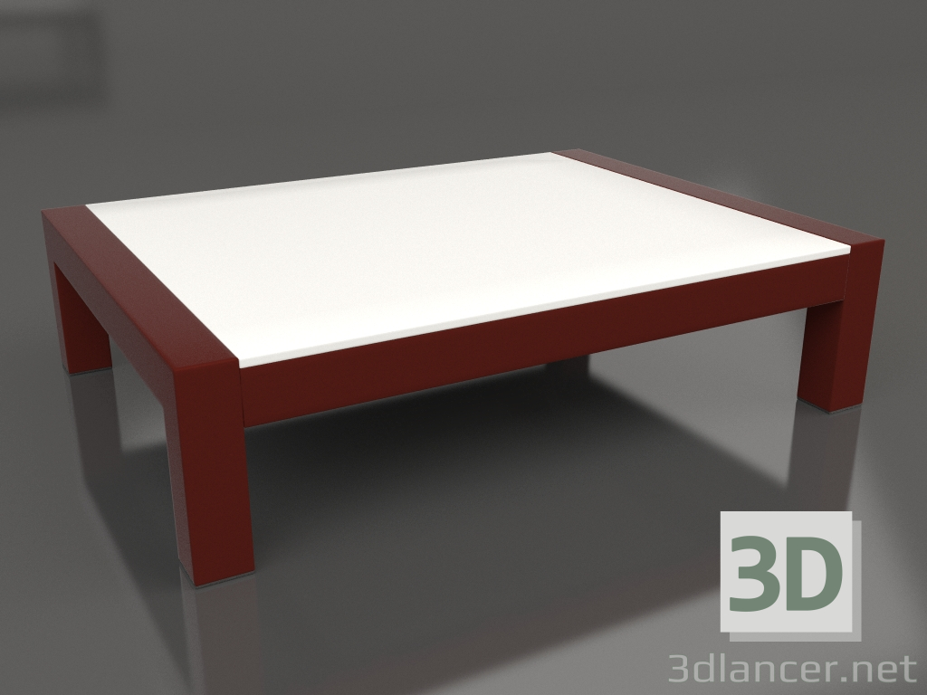 3d model Coffee table (Wine red, DEKTON Zenith) - preview