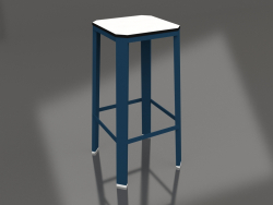 Tabouret haut (Gris bleu)