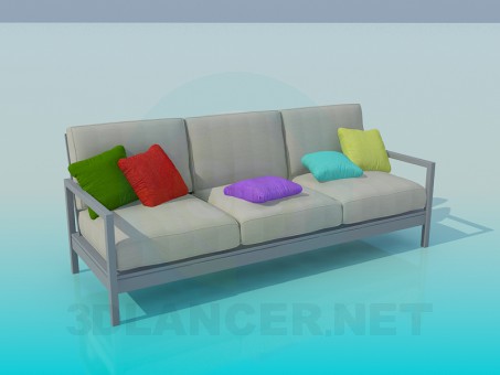 modello 3D Divano - anteprima