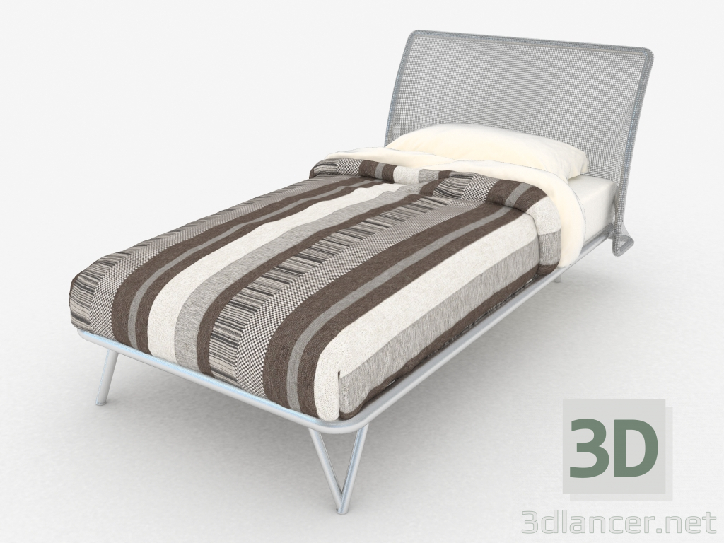 3d model Cama individual Essentia - vista previa