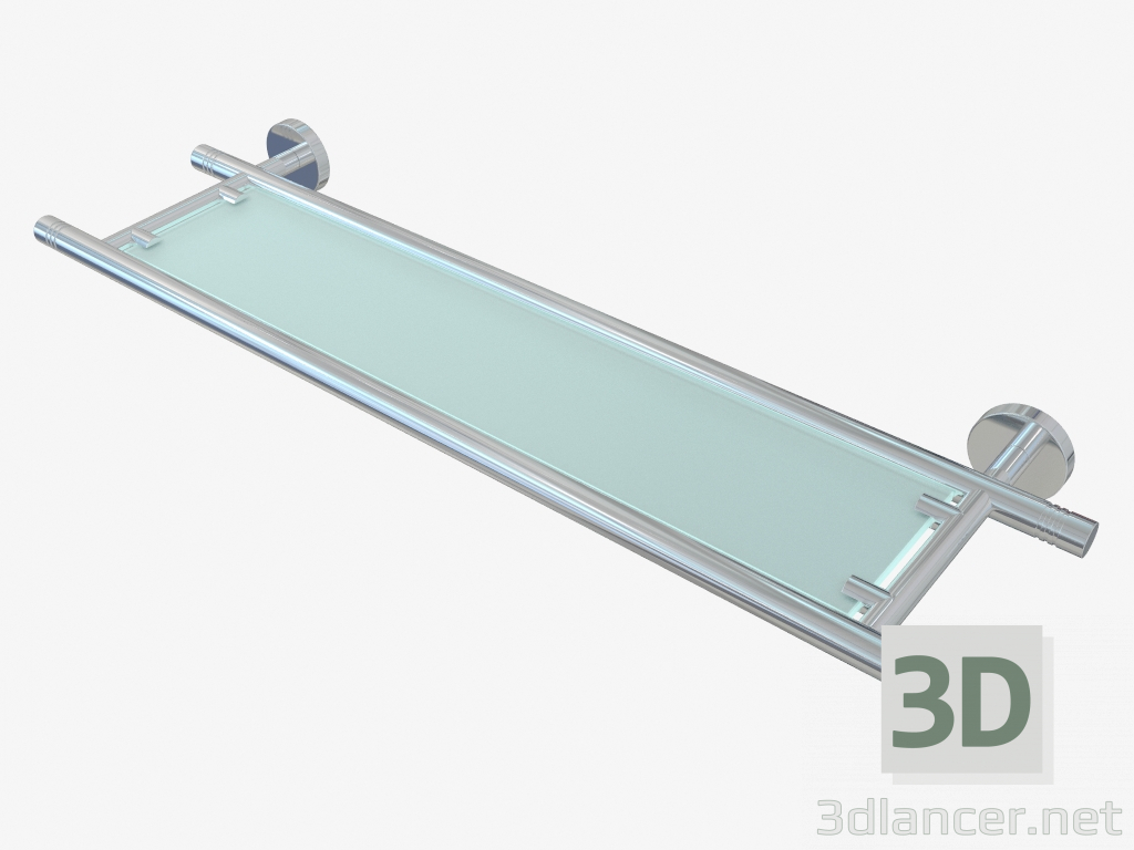 3d модель Полка КАНЬОН стеклянная (L 600) – превью