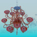 3d model Glass chandelier - preview