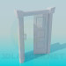 3d model Puerta doble - vista previa