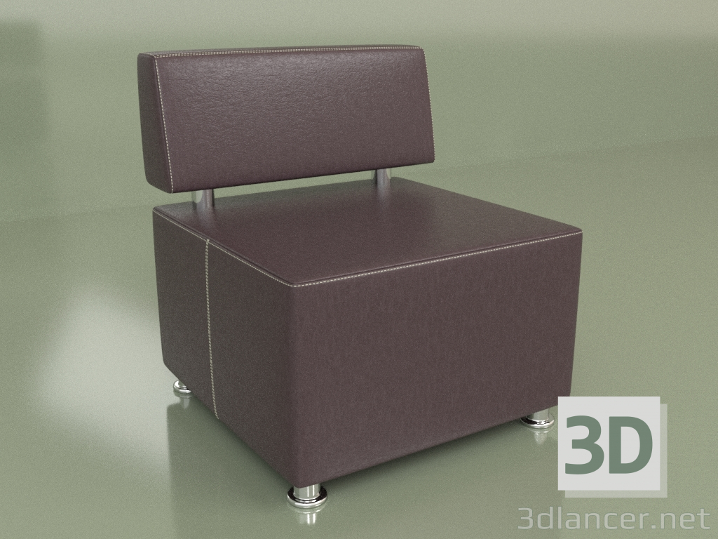 3d model Section Malta (Black2 leather) - preview