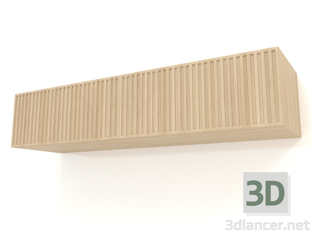 3d model Estante colgante ST 06 (2 puertas onduladas, 1200x315x250, blanco madera) - vista previa