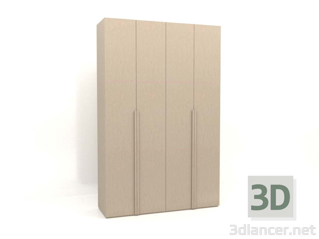 3d модель Шкаф MW 02 paint (1800х600х2800, beige) – превью