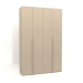 3D Modell Kleiderschrank MW 02 Lack (1800x600x2800, beige) - Vorschau