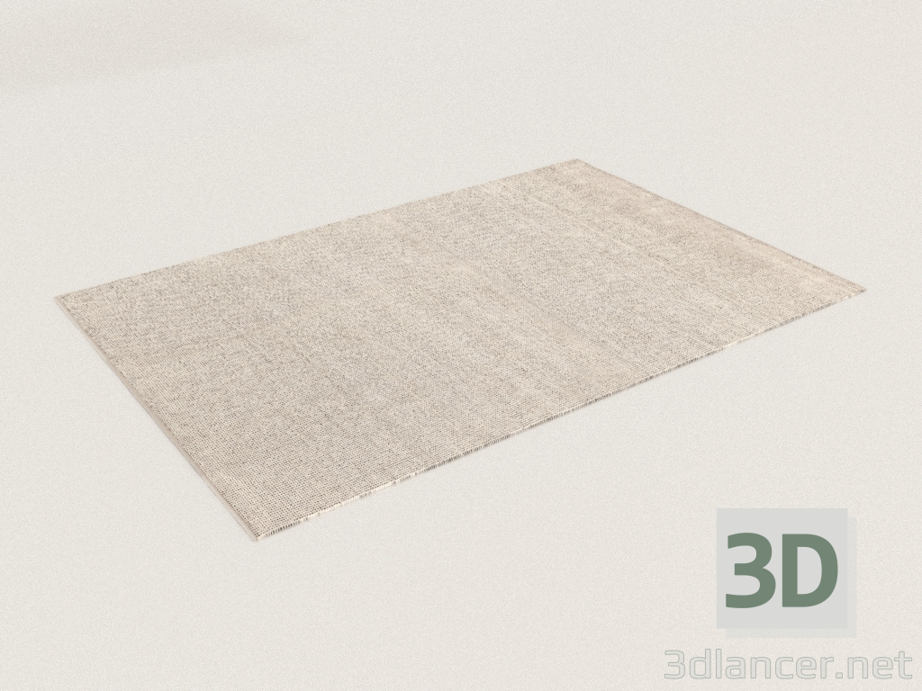 3d model Alfombra ANA BLANCO NIEVE (200x300) - vista previa