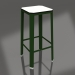 3d model Taburete alto (Verde botella) - vista previa