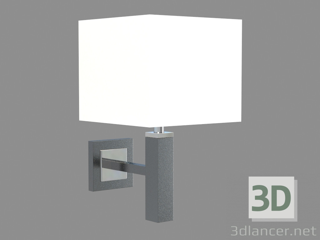 modello 3D Staffa a muro A8880AP-1BK - anteprima