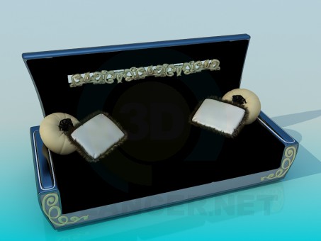 3D modeli Kanepe - önizleme