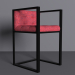 Una silla con un marco de metal 3D modelo Compro - render