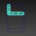 3D bir metal çerçeve ile bir sandalye modeli satın - render