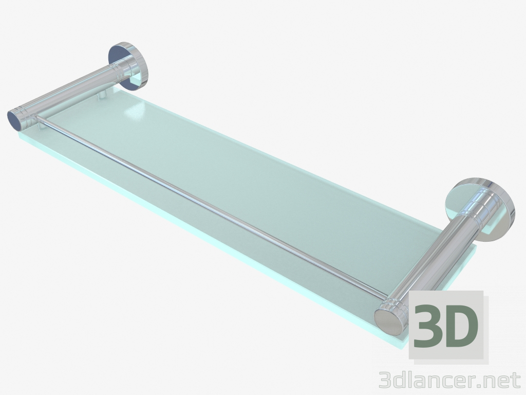 3d model Estante de cristal CANYON con limitador (L 400) - vista previa