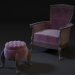 silla puf 3D modelo Compro - render