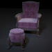 silla puf 3D modelo Compro - render