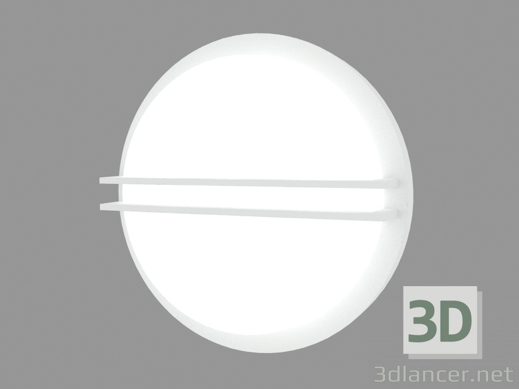 modello 3D Lampada da parete ZEN ROUND CON GRILL (S6955W) - anteprima